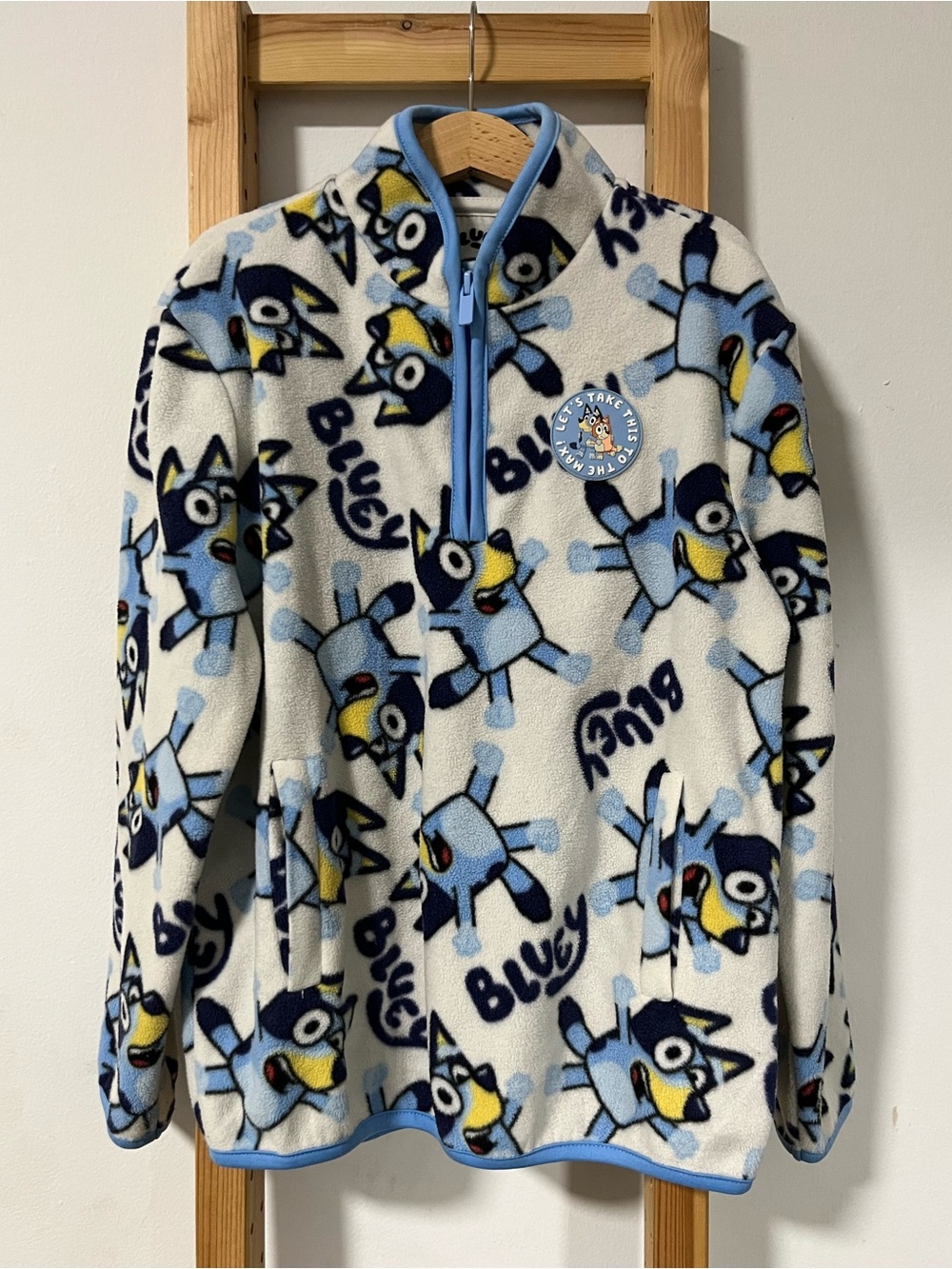 Bluey fleece jacket Size S